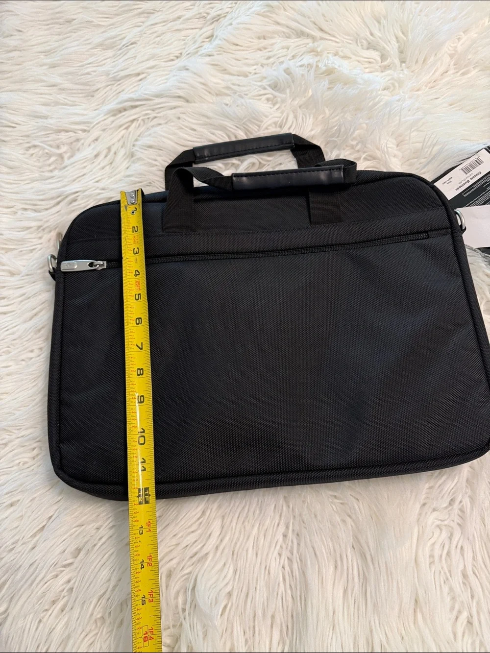 Samsonite Black Laptop Briefcase with Front Pocket wide 16” length 12” brand new